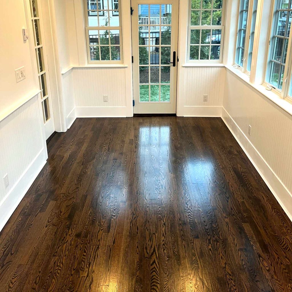 The interior of a sunroom addition by White Maple Construction